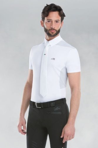 Competition shirt Equiline TT Perrice men 41 white