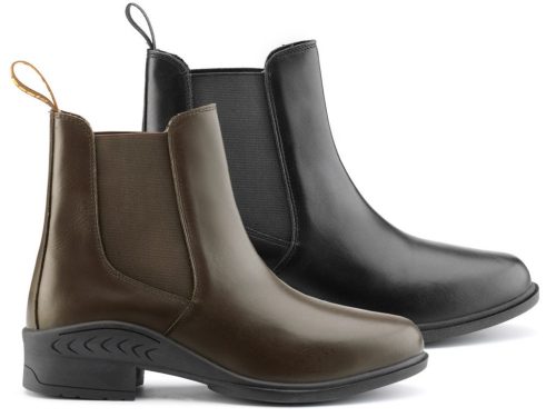 Lovaglócipő bőr cúgos 42 fekete Daslö