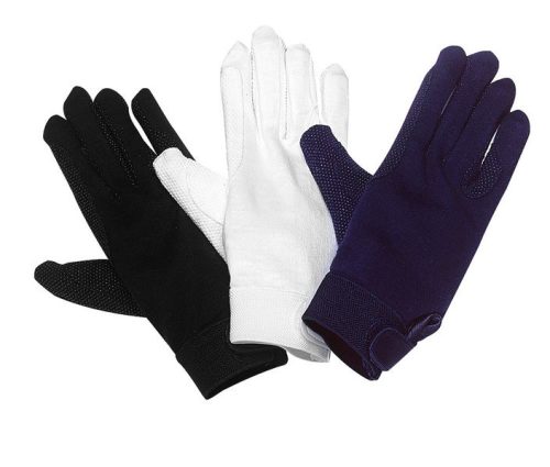 Gloves cotton Daslö M navy