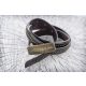 Belt Equiline Trix leather studs dark brown 90 cm