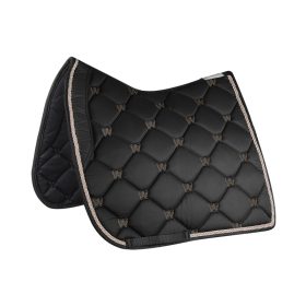 Saddle pad Valencia WH black/rose gold