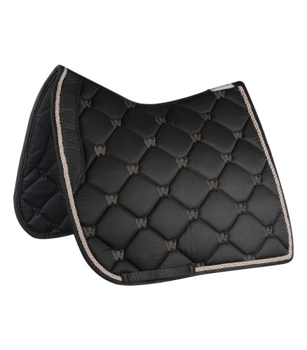 Saddle pad Valencia WH black/rose gold