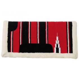 Saddle cloth Natowa western fake fur red
