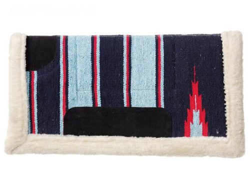 Saddle cloth Natowa western fake fur red