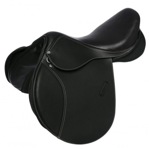 Jumping saddle Eric Thomas FITTER grained leather black 17,5"