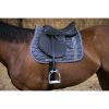 Jumping saddle Eric Thomas FITTER grained leather black 17,5"