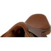 Jumping saddle Eric Thomas FITTER grained leather chestnut 17,5"
