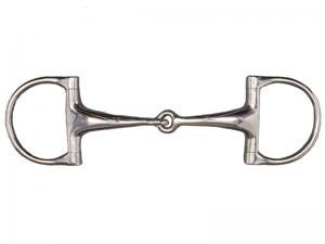 Bit D-ring hollow mouthpiece 13,5 cm