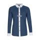 Competition shirt Equiline Mark long sleeve men 42 blue