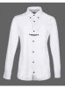 Competition shirt Equiline Mark long sleeve men 42 white