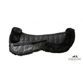 Saddle pad Equiline Eline lambskin full black