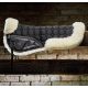 Saddle pad Equiline Elina lambskin full black/natural