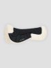 Saddle pad Equiline Elina lambskin full black/natural