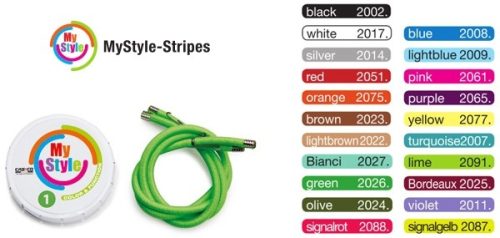 Zsinór Casco 30cm M világoskék reflekt 2009