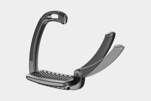 Stirrups  Horsena Swap 2.0 black 12 cm