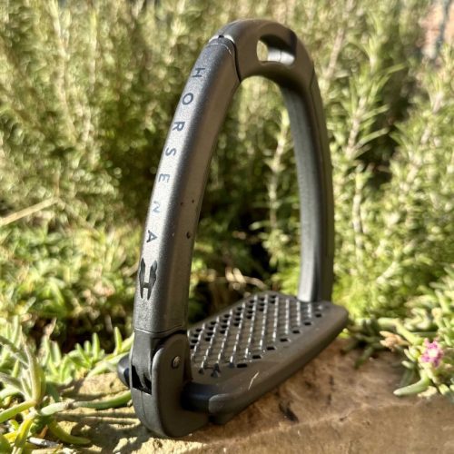 Stirrups  Horsena Swap 2.0 black 12 cm
