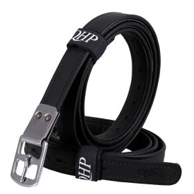 Stirrup leathers QHP with nylon lining 135 cm black