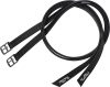 Stirrup leathers KenTaur with nylon lining 130 cm black