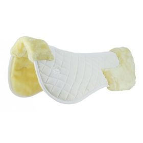 Back pad Riding World synthetic white