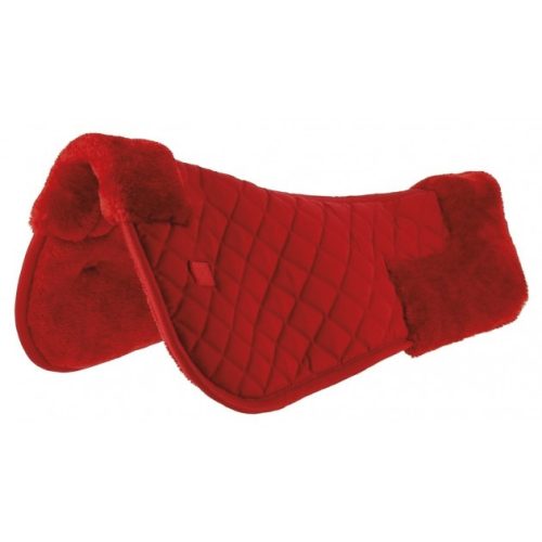 Back pad Riding World synthetic white