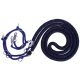 Lunging rope QHP Luxury M black/blue