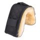 Lambskin chin protector 18 cm black/natural