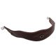 Girth with luxury stitching 130 cm dark brown