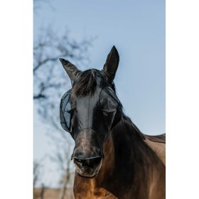 Fly mask lycra + nose ET Uv 50 S black