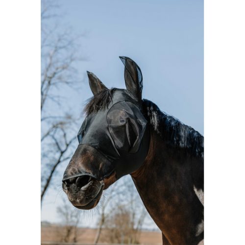 Fly mask lycra + nose ET Uv 50 S black