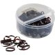 Rubber bands H.T. silicon 450 pcs dark brown