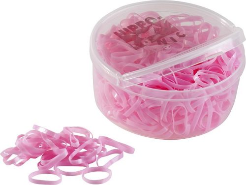 Rubber bands H.T. silicon 450 pcs pink