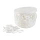 Braiding bands H.T. silicon 1800 pcs white