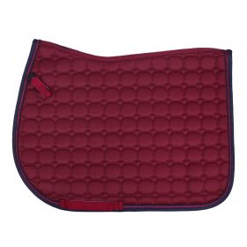 Saddle pad QHP Florence burgundy shetland