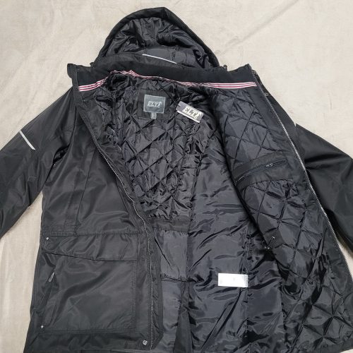 Kabát ffi téli M fekete Emil WH