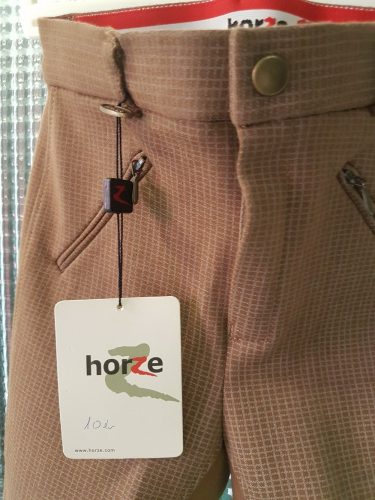 Lovaglónadrág Horze Active kockás gy. 130 s.barna