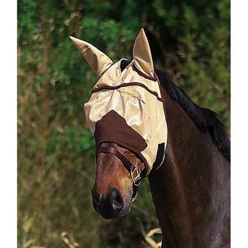 Fly mask ET soft cob light brown