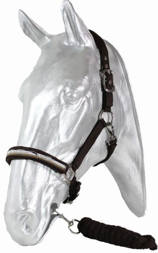 Halter+rope fleece KenTaur full black/grey