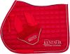 Saddle pad+ ear net KenTaur red