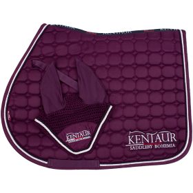 Saddle pad+ ear net Kentaur purple