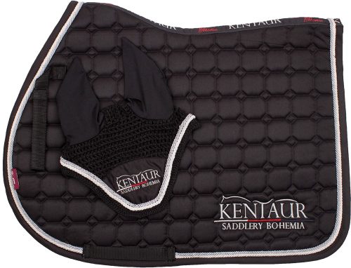 Saddle pad+ ear net Kentaur purple