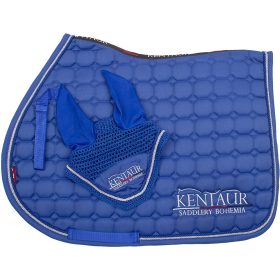 Saddle pad+ ear net Kentaur royal blue