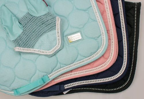 Saddle pad+earnet Kentaur full navy blue 40587