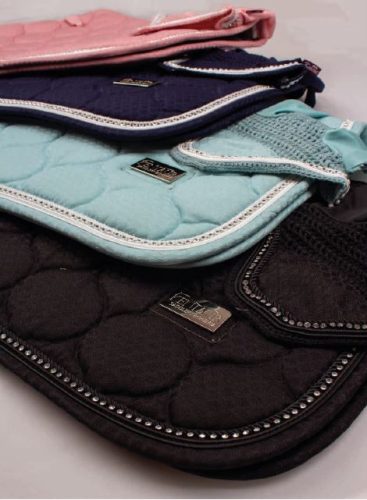 Saddle pad+earnet Kentaur full navy blue 40587