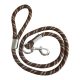 Rope leash D&L 1,5 m brown/beige