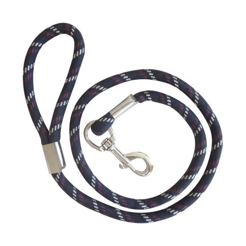 Rope leash D&L 1,5 m navy/light blue