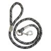 Rope leash D&L 1,5 m anthracite/grey