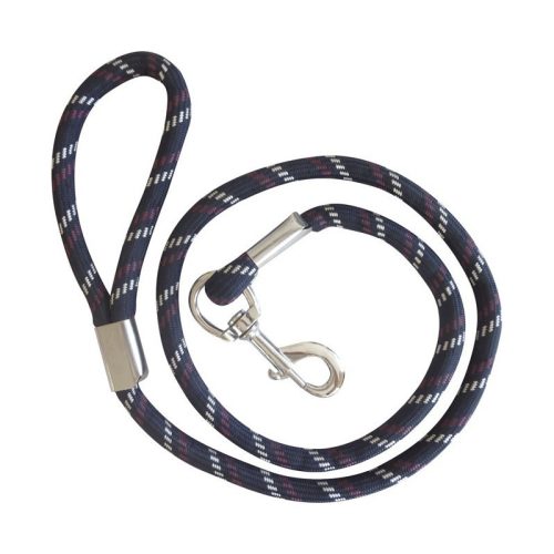 Rope leash D&L 1,5 m navy/burgundy