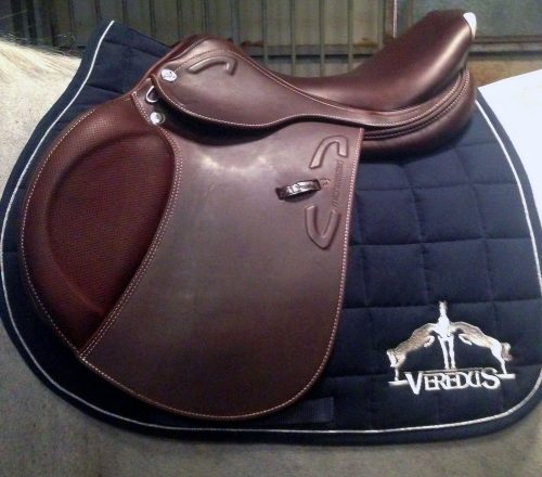 Saddle cloth Veredus microfiber black/silver