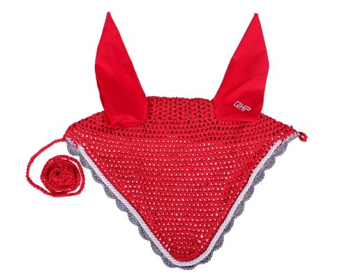 Ear net QHP colour pony red