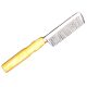 Mane and tail comb wooden handle aluminium